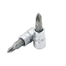 Fixman - 3/8 Dr.Bit Socket Pz2 Pozi Screwdriver Bit - 2 Pack