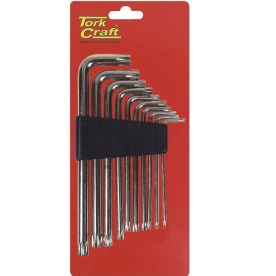 Tork Craft - 10Piece Torx Key Set T9-T50 Cr-V Carded - 2 Pack