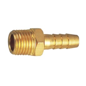 AirCraft - Hose Connector Brass 1/4Mx12mm - 2 Pack