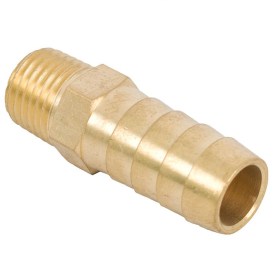 AirCraft - Hose Tail Connector Brass 1/4M x 13mm - 2 Pack