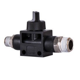 AirCraft - Pu Hose Fitting Valve 1/8M x 1/4M - 2 Pack