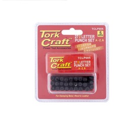 Tork Craft - Letter Punch Set 5mm A-Z Black Finish - 2 Pack