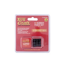Tork Craft - Number Punch Set 6mm (0-9mm) Black Finish - 2 Pack