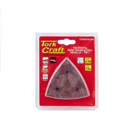 Tork Craft - Oscilating Sandpaper A/O 80mm 10Piece Delta Shape - 2 Pack