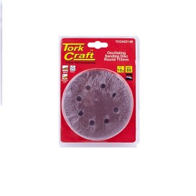 Tork Craft - Oscilating Sandpaper A/O 115mm 10Piece Round 80Grit - 2 Pack