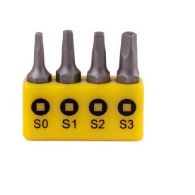 Tork Craft - Screwdriver Bit Set Square Recess 4Piece - 2 Pack