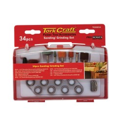 Tork Craft - Sanding & Grinding Set 34 Piece Mini - 2 Pack