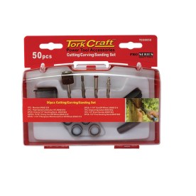 Tork Craft - Cutting Carving Sanding Set 50 Piece Mini - 2 Pack