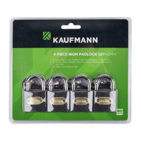 Kaufmann - Steel Lock Set 4 Piece 30mm
