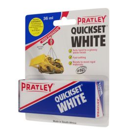 Pratley - Quickset White 36ml Per Pack New Package - 2 Pack