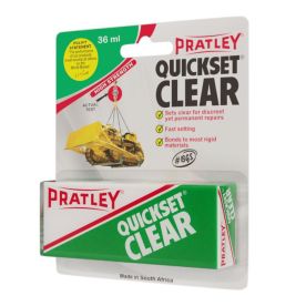 Pratley - Quickset Clear 36ml Per Pack New Package