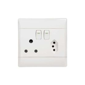 Cbi Euro Vertical Switch Plug - 4X4 White