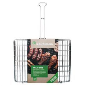 Kaufmann - Braai Grid Chr/Plated Box Lrg 50cmx40cm