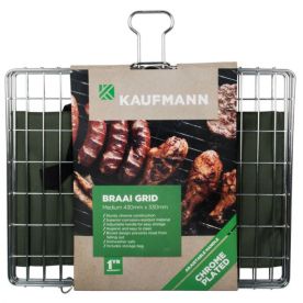 Kaufmann Braai Grid Adjustable Chrome Plated Box - Medium