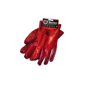 Skudo - Gloves Heavy Duty Rough Palm Open Cuff - 2 Pack