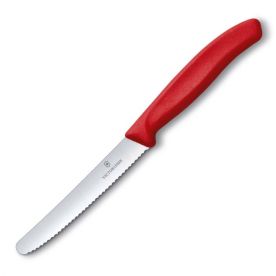 Victorinox Swiss Classic Tomato/Table Knife Serrated Edge - 11cm - Red