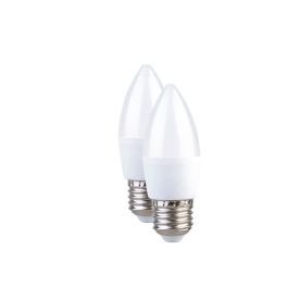 Current L/Bulb Led E27 Candle 2Piecek 3W Ww - 2 Pack