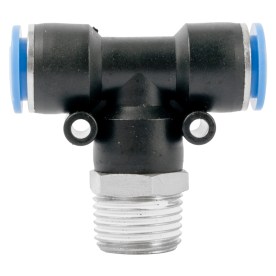 Aircraft - Pu Hose Fitting Tee 12mm-1/2 M - 2 Pack