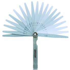 Accud - Feeler Gauge Length 100mm (0.05-1.00mm) 20 Piece - 2 Pack