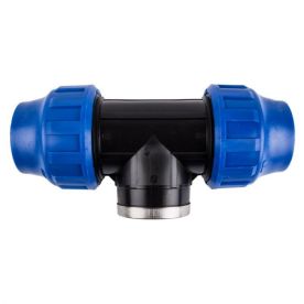 Female Compression Tee - 25mm x 0.5 Inch - 2 Pack