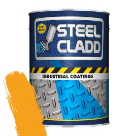 Bulk Pack x 2 Steel Cladd Quick Dry Paint - Fiat Orange 1Litre