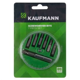 Kaufmann Screwdriver Bit Set - 7 Piece
