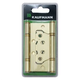 Kaufmann - Flush Hinge Steel 100mm B/Plated (Pair) - 2 Pack