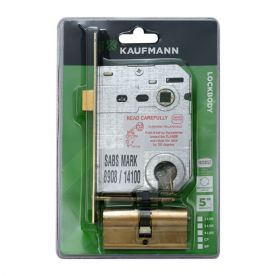 Kaufmann - Lockbody Cyl Profile & Cyl S/Brass - 2 Pack