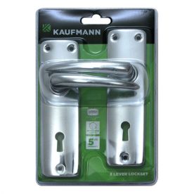 Kaufmann - Lockset 3 Lever Sabs Lock & Cp Handle - 2 Pack