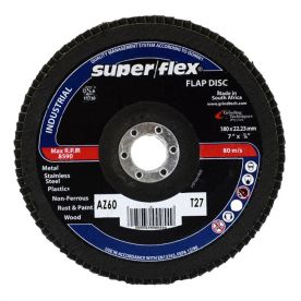 Superflex - Industrial Flap Disc Az60 180 X 22mm - 2 Pack