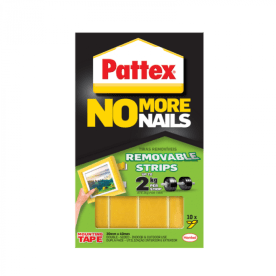 Pattex No More Nails Removable Mounting Adhesive Strips 2kg - 10 Strips