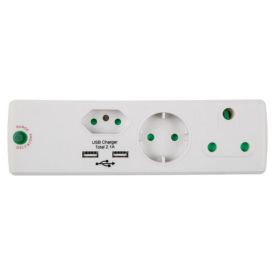 Nexus - Adaptor Surge 1X16A 1X5A 1Xschuko 2Xusb Pp