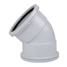 Waste Bend 45Deg Sv Pl 110mm Sabs - 2 Pack