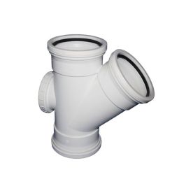 Waste Junction 45Deg Sv I.E 110mm Sabs