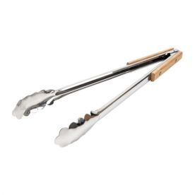Braai Tong S/Steel & Wood 400mm - 2 Pack