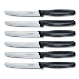 Victorinox - Steak Knife Set - Kitchen Accessories - Round - Black - 6Piece