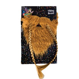 Dress Up Costume - Viking Beard - With Braids - Light Brown - 2 Pack