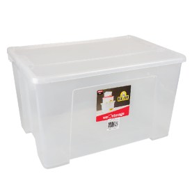 Storage Box - Plastic - Transparrent - 47L - 55cm x 38cm x 29cm