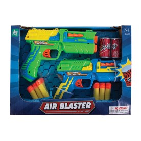 Toy Gun - Air Blaster - BPA-Free Plastic - Multicoloured - 2 Pack