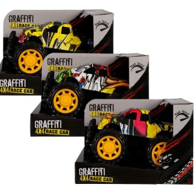 Monster Jeep - Grafitti - 4x4 - BPA-Free Plastic - Orange & Yellow