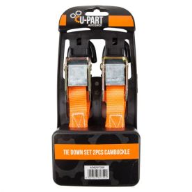 U-Part - Tie Down Set Cambuckle 2 Piecee - 2 Pack