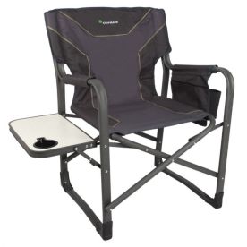 Kaufmann Chair - Steel Directors Flat Frame - Grey