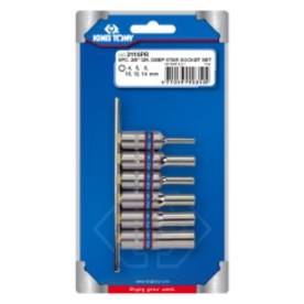 King Tony - Socket Set 3/8" Female Torx Deep E4-E14 6Piece - 2 Pack