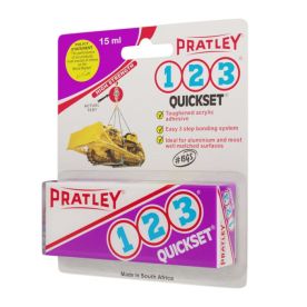 Pratley - 1-2-3 15ml Quickset Adhesive