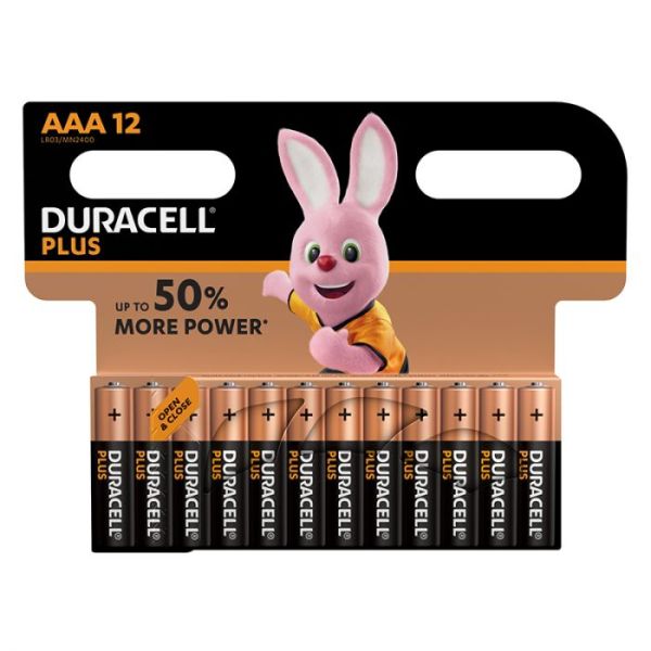 Duracell - Alkaline Batteries - General Purpose Batteries - AAA - 12 Pack