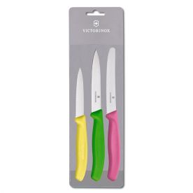 Victorinox - 3 Piece Prism Paring Knife Set - Multi-Coloureded