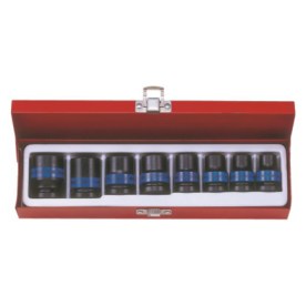 King Tony - Socket Set 8Pc 1/2" Standard Impact 10-24Mm 6P