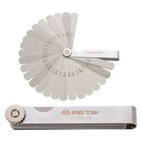 King Tony - Feeler Gauge Metric 0.04-1Mm 25 Blade - 2 Pack