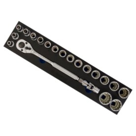 King Tony - Socket Set 20 Piece 1/2" Epe Foam