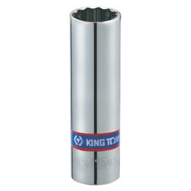 King Tony - 1/2" Spark Plug Socket 14Mm 12Pt Chrome Rubber - 2 Pack